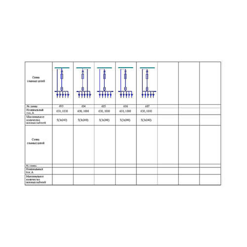 Схема ячейки КРУ 2-10 стандартное исполнение